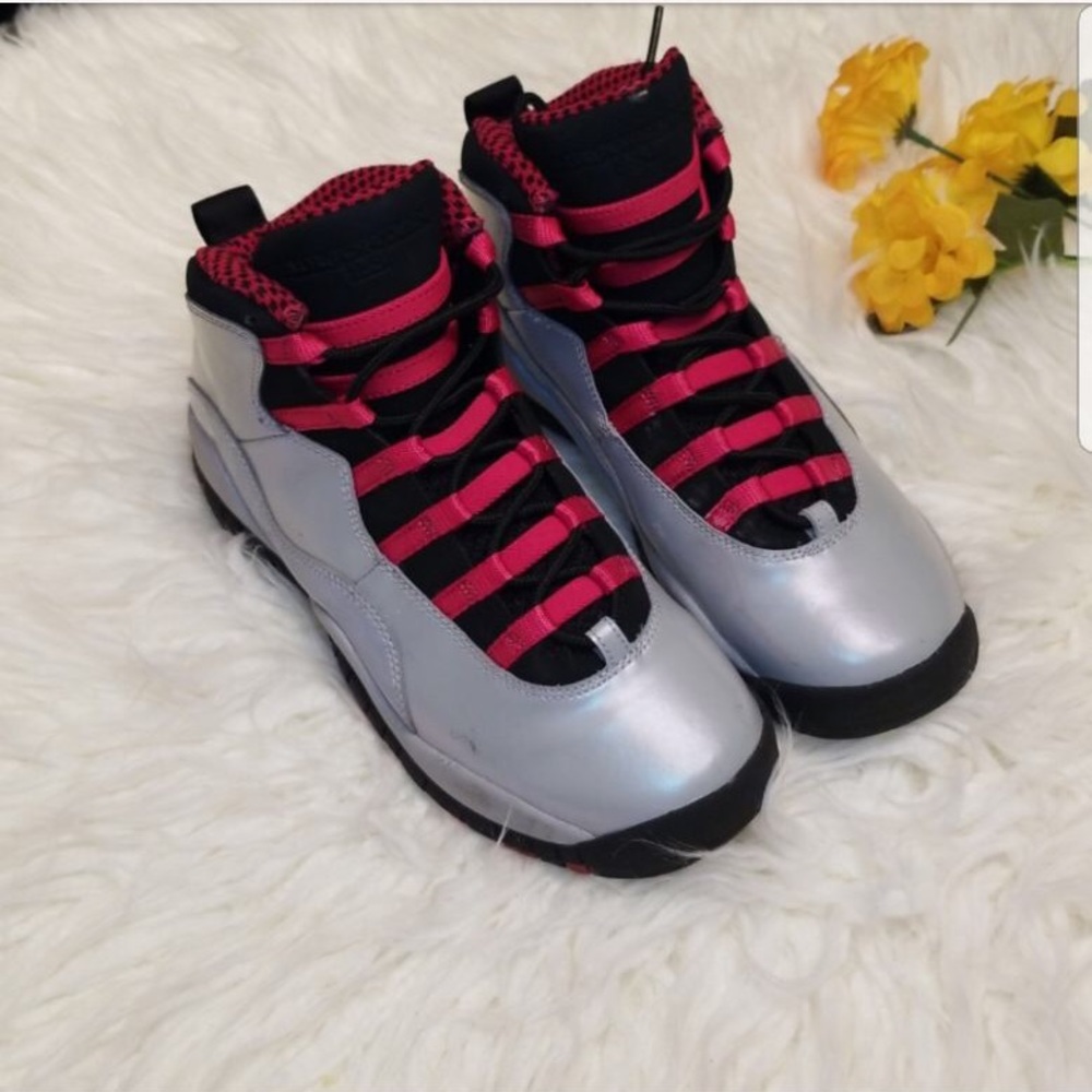 AUTHENTIC GIRLS AIR JORDAN 10 RETRO (GS) - Picture 2 of 8